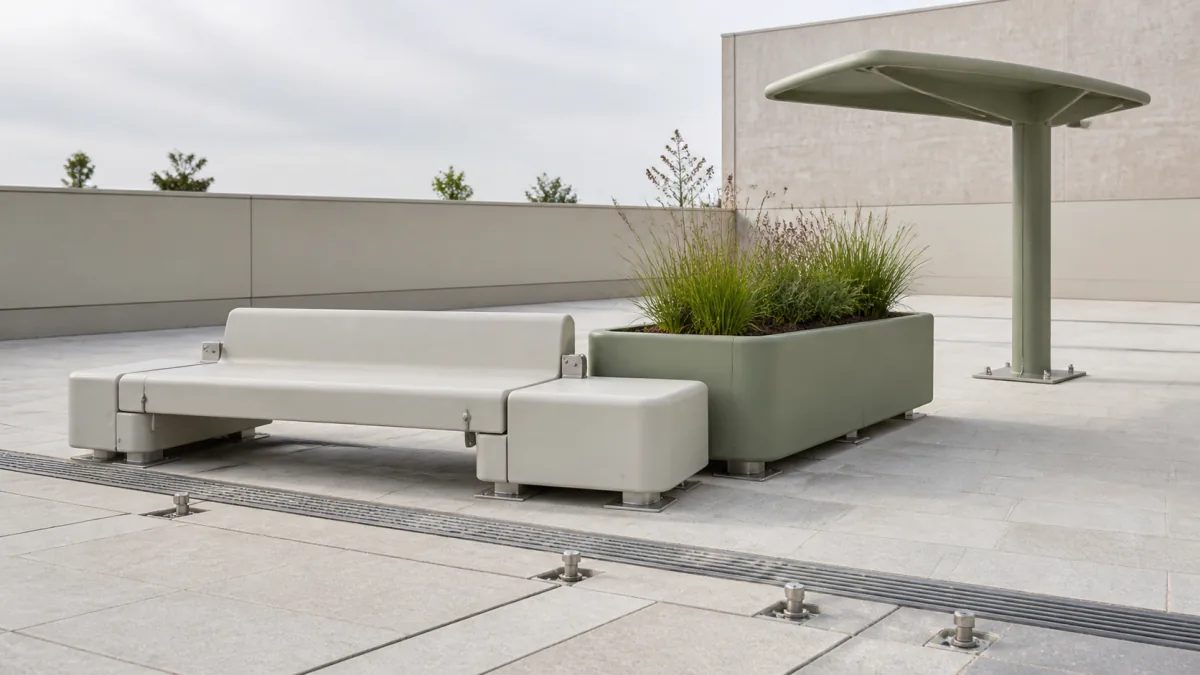 Planifier un mobilier urbain en FRP durable et installable