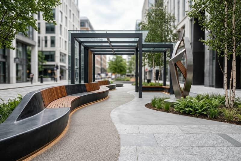 Mobilier urbain sur mesure en France : guide achat pro
