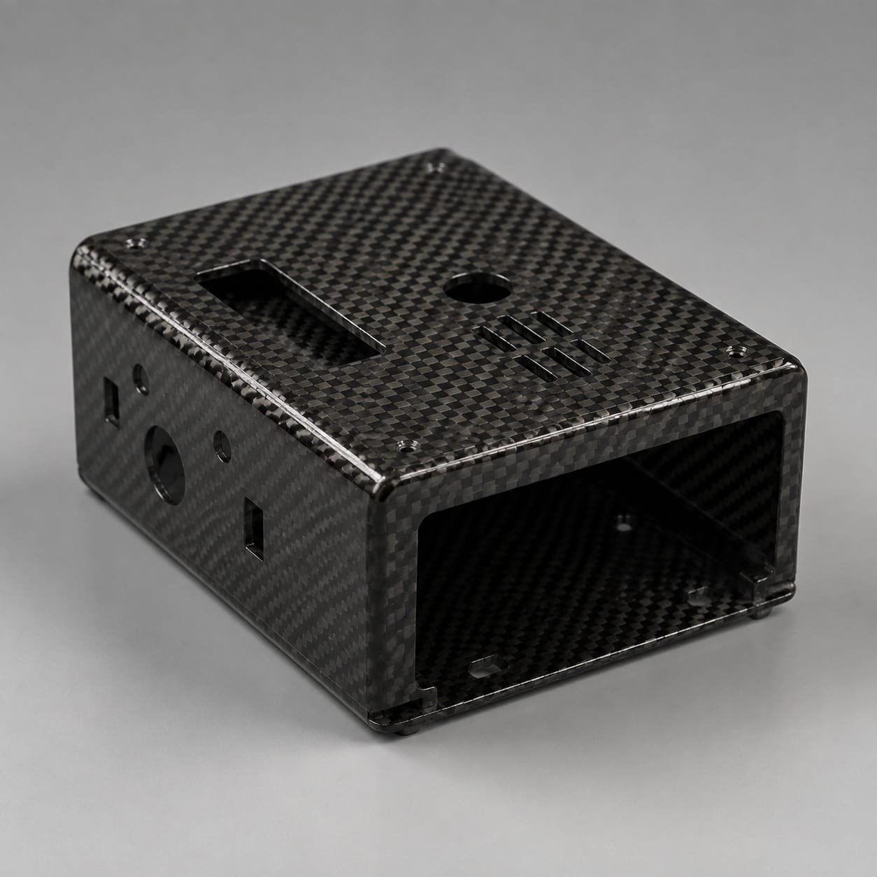 Coque électronique en fibre de carbone