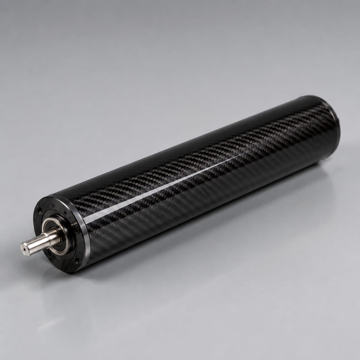 Rouleau industriel en fibre de carbone