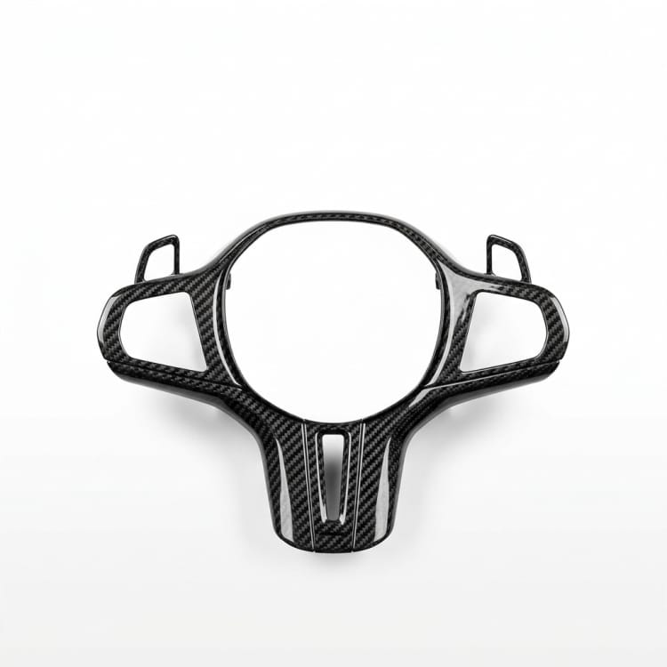 Steering Roue Détourage en fibre de carbone
