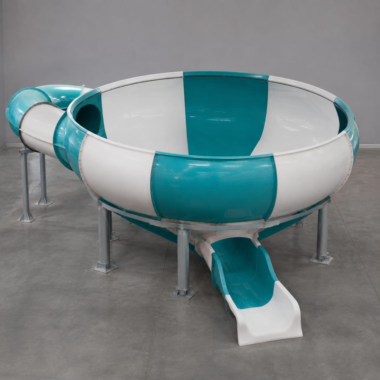 Toboggan aquatique à bol en FRP