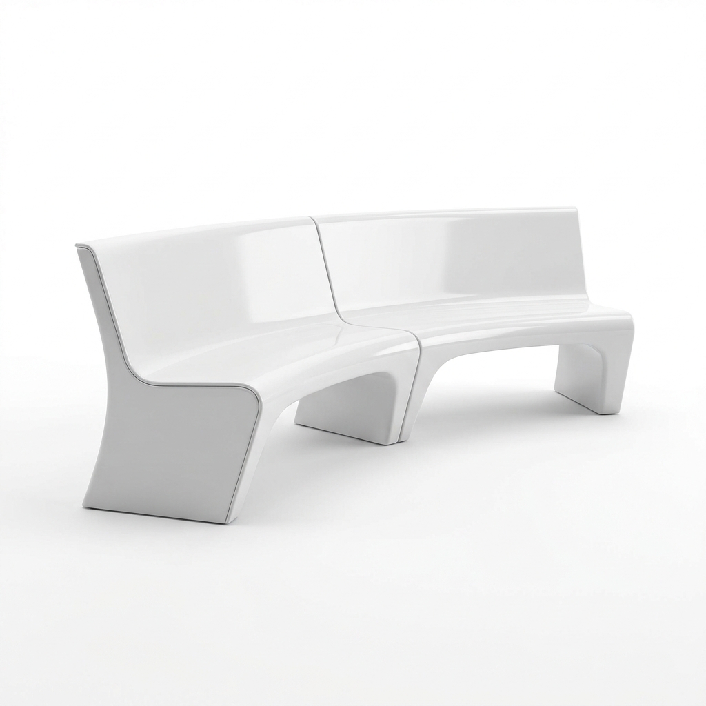 FRP Curved Parc Banc