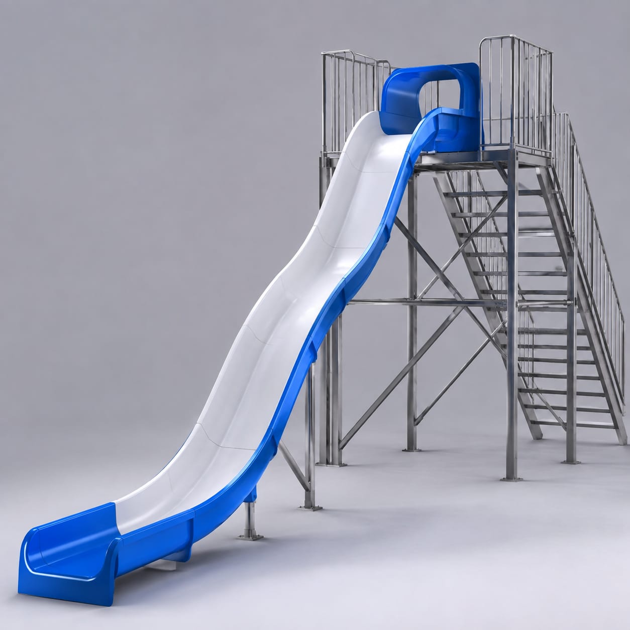 Toboggan aquatique à chute en FRP