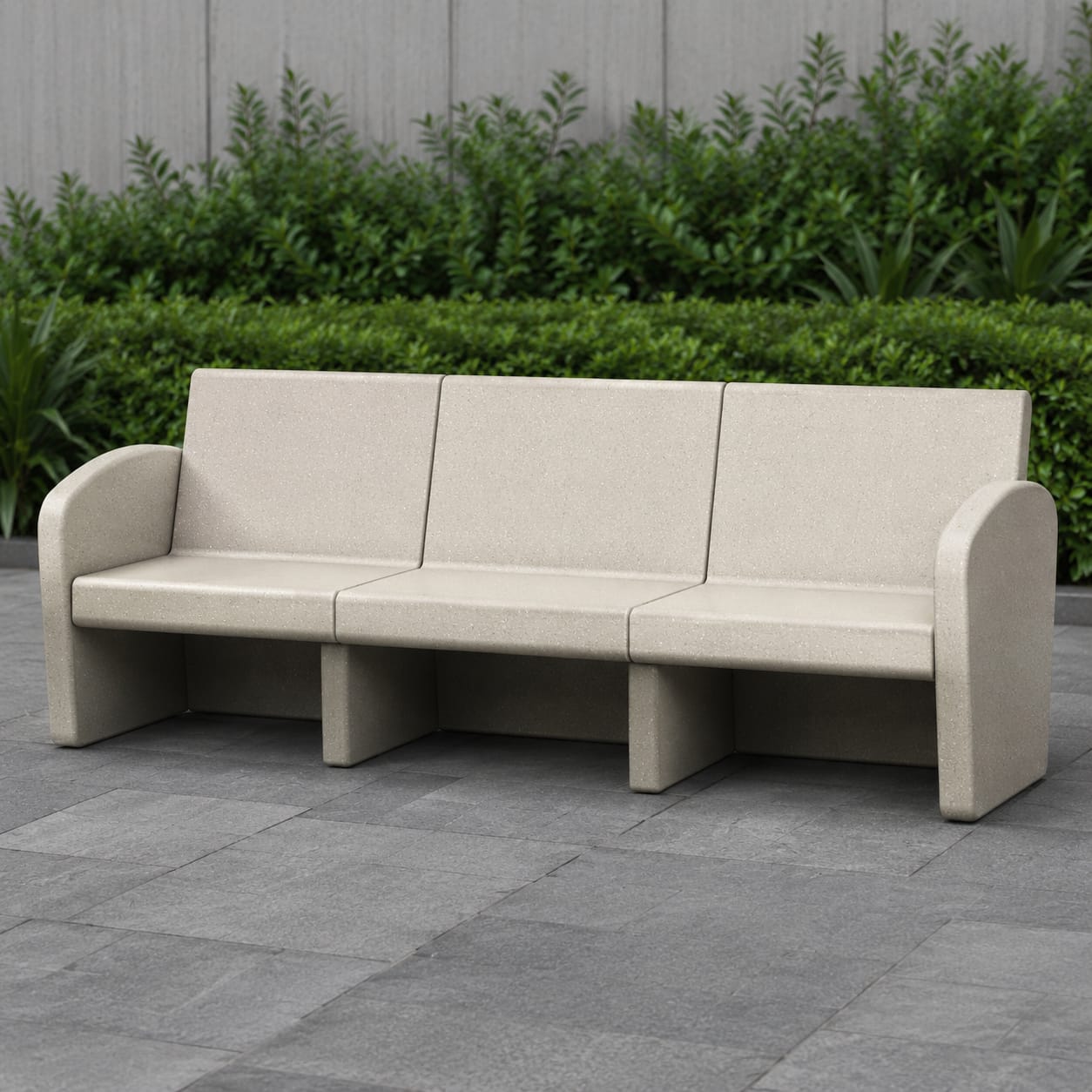 Banc de parc modulaire en FRP