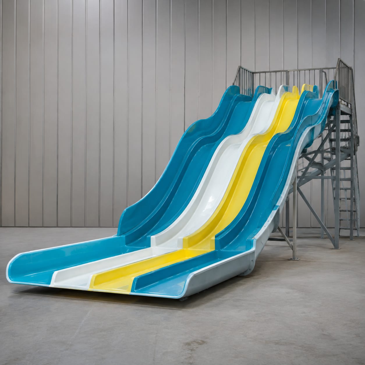 Toboggan aquatique multipiste en FRP