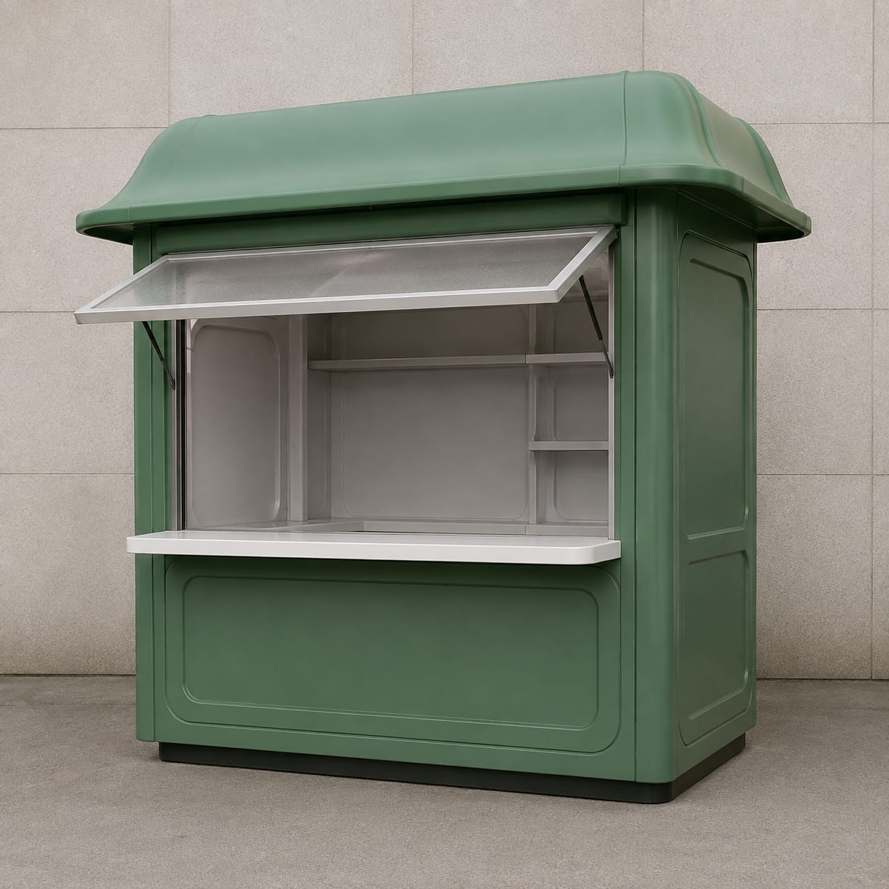 Kiosque à journaux en FRP