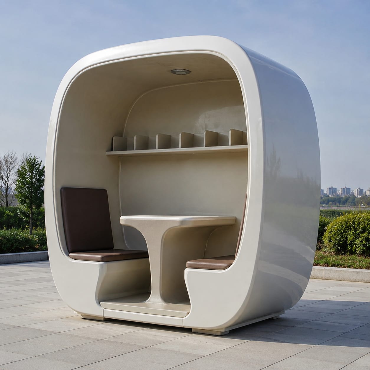 Cabine de lecture extérieure en FRP