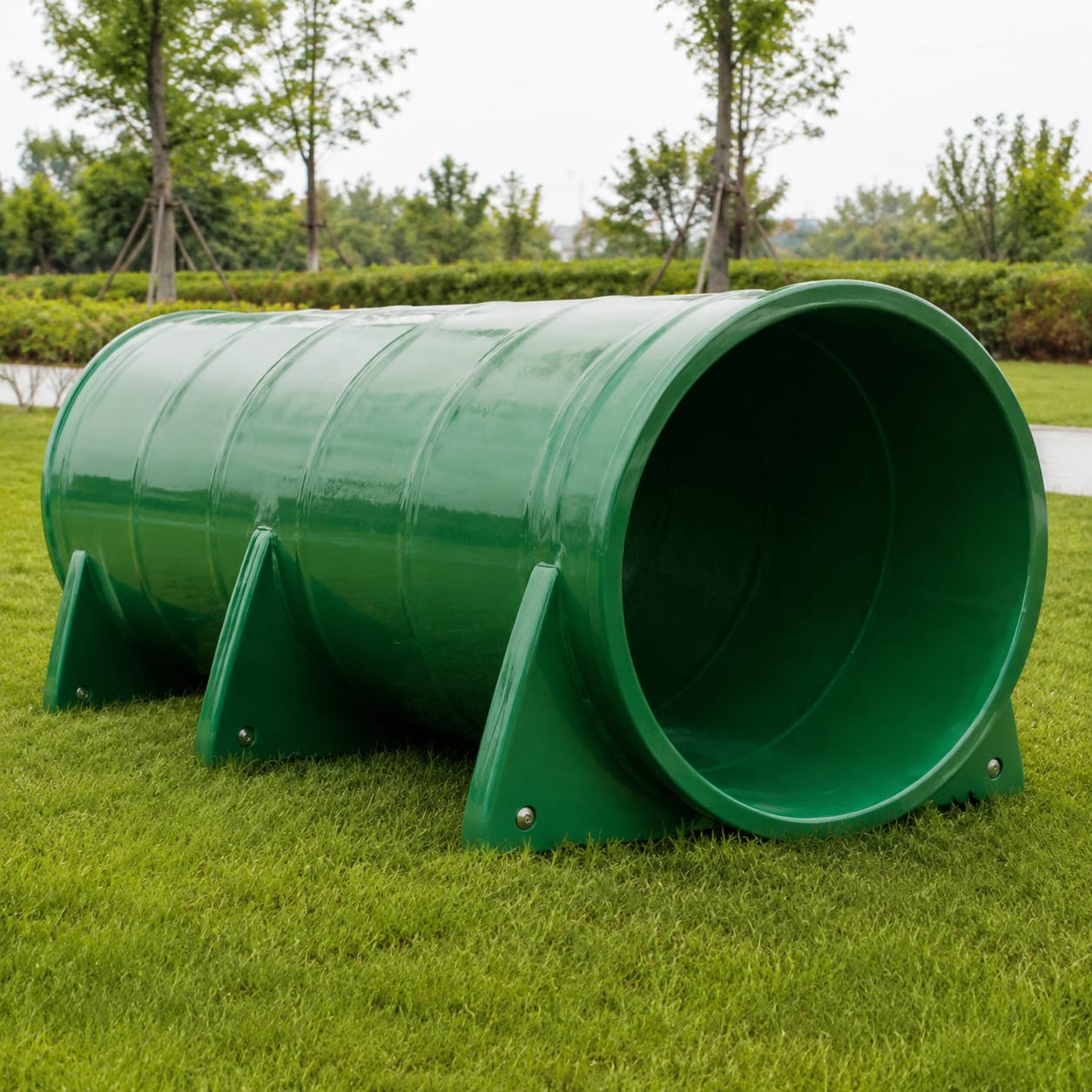 Tunnel d’agilité pour parc canin en FRP