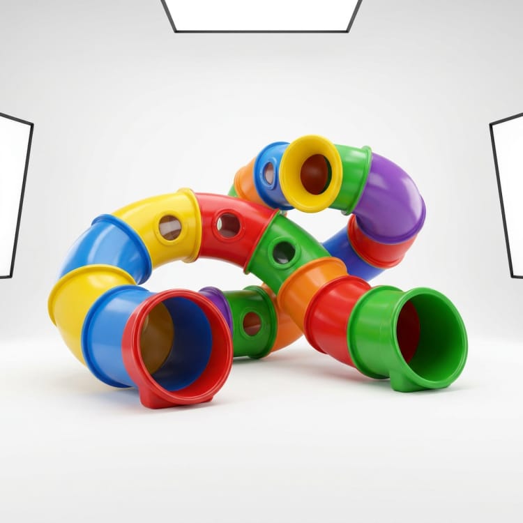Sculpture-tunnel de jeux en FRP