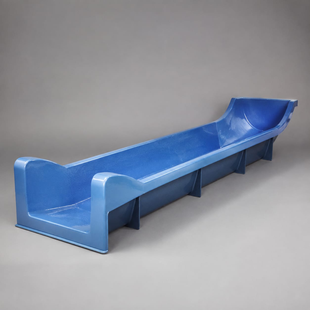 Goulotte de freinage pour toboggan aquatique en FRP